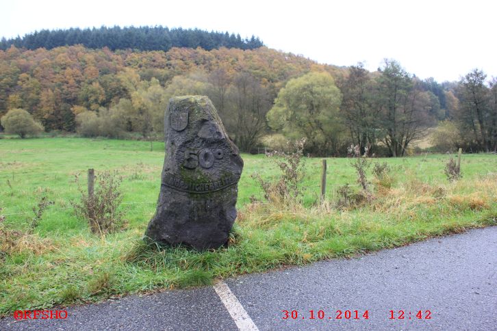 Der 50. Breitengrad im Hunsrück