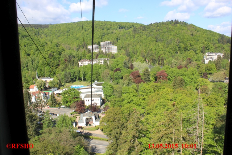 Bad Harzburg, mit der Seilbahn auf den Burgberg