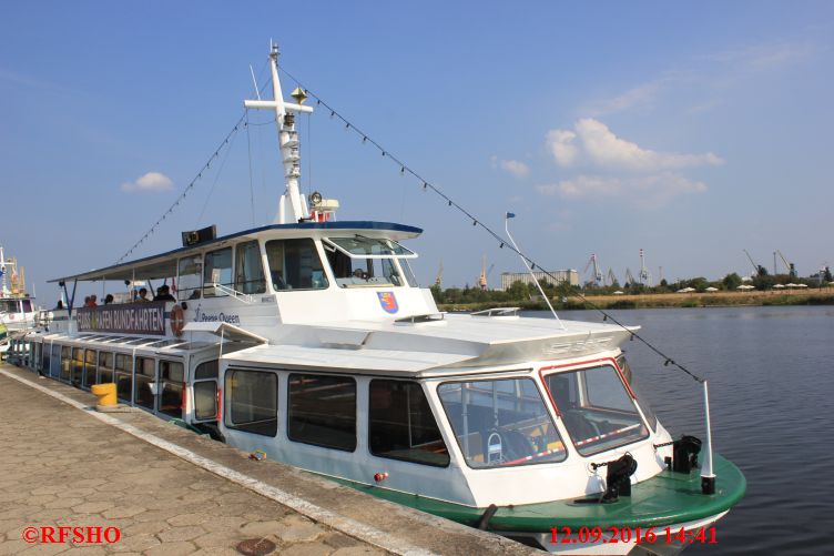 Stettin, Rundfahrt mit dem Schiff auf der Oder