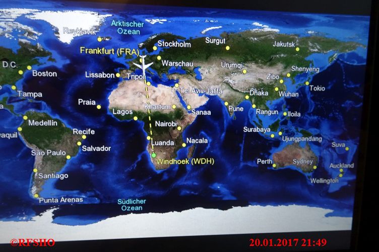 Flug vom Flughafen Frankfurt Main nach Windhoek