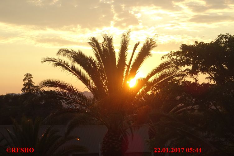 Safari Court Hotel Windhoek, Sonnenaufgang