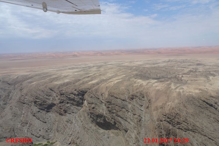 Flug zum Sossusvlei, Kuiseb-Canyon