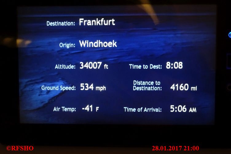 Rückflug von WDH nach FRA mit Condor Boing 767-300 D-ABUP