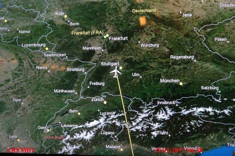 Rückflug von WDH nach FRA mit Condor Boing 767-300 D-ABUP
