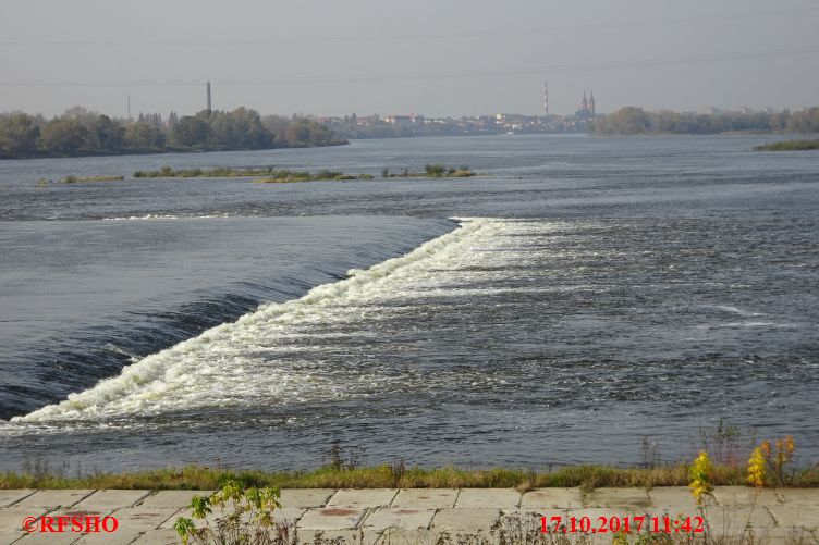 am Wasserkraftwerk Włocławek