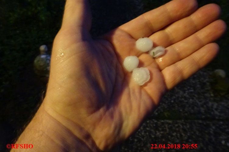 Gewitter und Hagel am Abend in Schönewörde