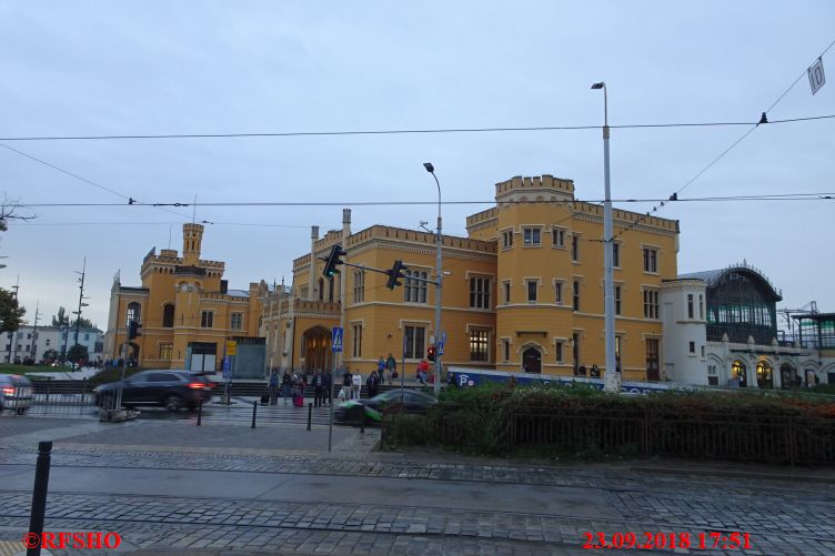 der Bahnhof von Breslau