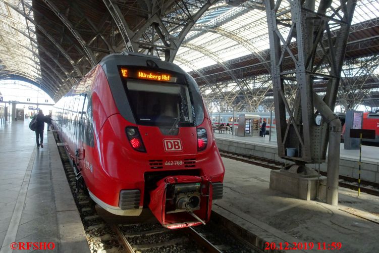 Leipzig Hauptbahnhof RE nach Naumburg
