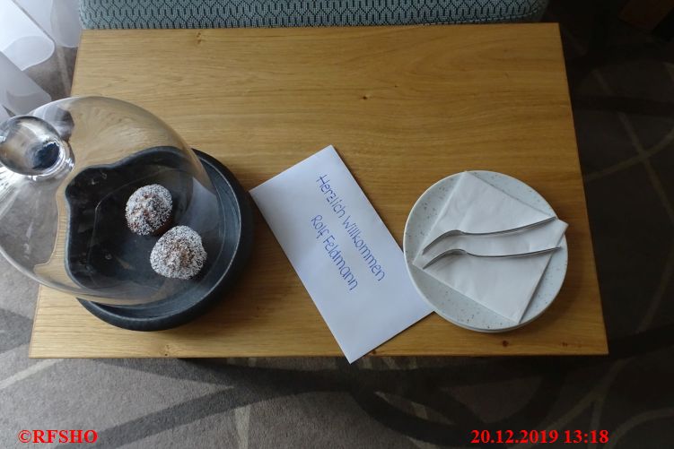 Naumburg, Begrüßung im Hotel