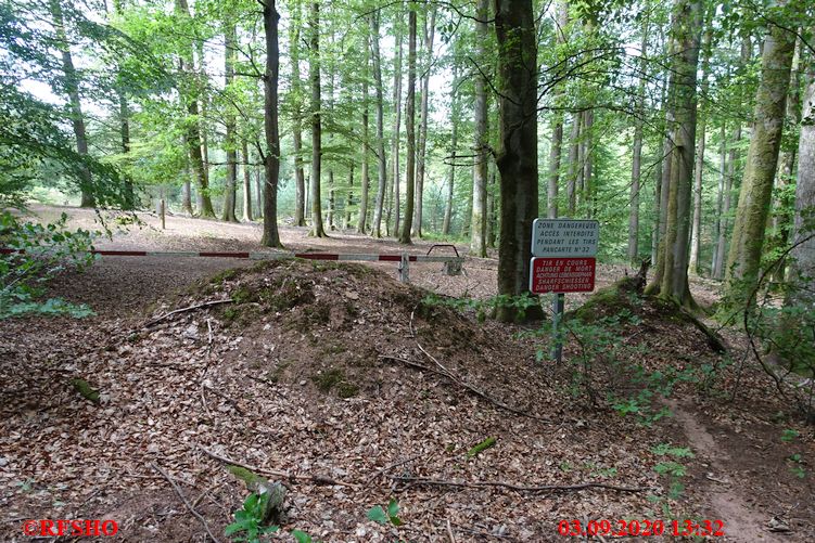 Grenzweg, Grenze D / F