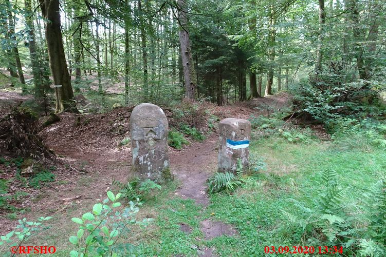 Grenzweg, Grenze D / F